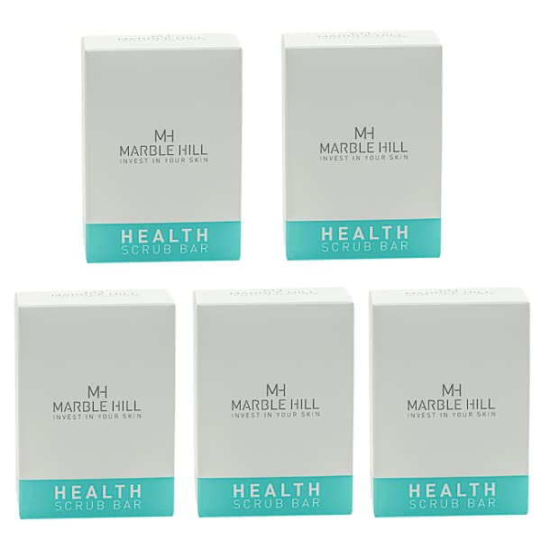 Marble Hill Health Scrub 5 Pack Antifungal Tea Tree Oil Soap Bar Deep cleansing for Acne, Athletes Foot, Ringworm, Toenail Fungus and Body Odour. Promotes Healthy Feet,Skin, Nails