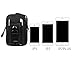 xhorizon FX 1000D Nylon Molle Outdoor Big Capacity Oversize Tactical Smartphone Holster EDC Carry Accessory Tool Waist Bag Pack Pouch Case with Belt Loop & Belt Latch for Accessories & Smart Phones