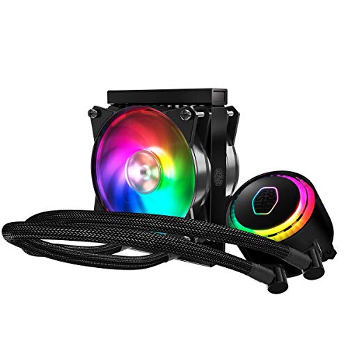 Cooler-Master-MasterLiquid-ML120R-RGB-Refrigeracin-a-Liquido-CPU-Efectos-de-Iluminacin-Personalizados-Bomba-de-Disipacin-Dual-y-Doble-Ventilador-de-Aire-de-120-mm