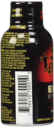 Extra Strength Energy Drink, Berry, 1.93oz Bottle, 12/Pack