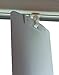 dblinds1 15 Pack Vertical Blind Vane Saver ~ White Curved Repair Clips ~ Wholesale Prices ~ Fixes Broken Holes