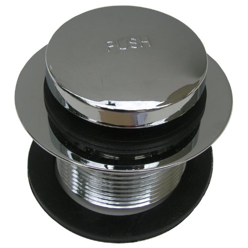 Simpatico 31365C Tip Toe 1-1/2" Coarse Thread Bath Tub Strainer And Stopper, Chrome Plated