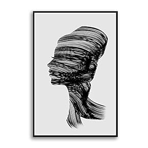 Framed Canvas Home Artwork Decoration Portrait Canvas Wall Art for Living Room, Bedroom - 16x24 inches