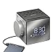 HeroFiber Digital Alarm Clock with Large LED Display, Snooze, AM/FM Radio, Calendar, USB Port, Black