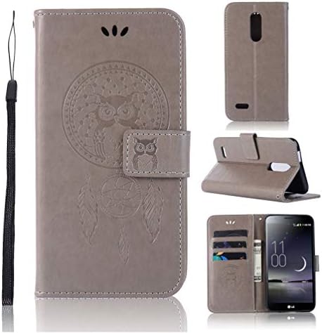 LG Aristo Case Wallet, LG Aristo 2 Case for LG Aristo 2 Plus/LG Tribute Dynasty/LG Fortune/LG Fortune 2/LG Phoenix 3/LG K8 2017/LG Risio 2/LG Risio 3/LG Rebel 2/LG Zone 4/LG K8 Plus/LG K8 2018 - Gray