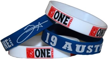 NFL Dallas #19 Miles Austin Official Signature Wristband with Bonus NFLPA One Team Football Wristband