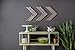 BARNWOODUSA Reclaimed Wood Chevron Arrow, Rustic Wall Mount Decor, Weathered Gray Decorations