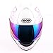 Wow Motorcycle Full Face Helmet Street Bike Women Lady Pink Flower White
