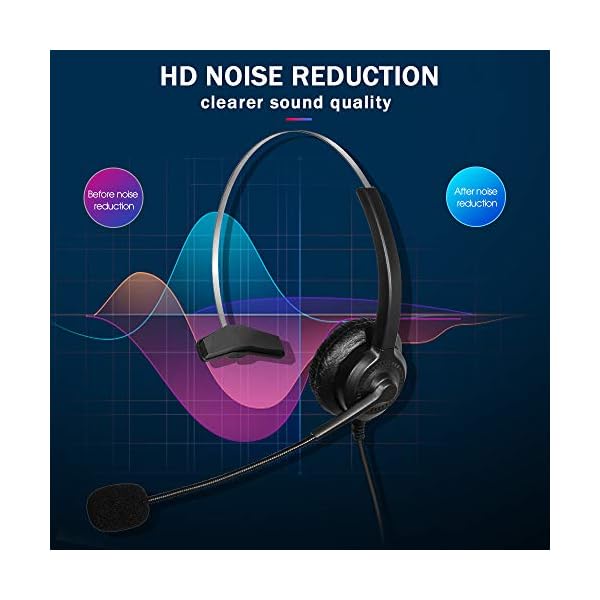 TWOTW-Headset-Mono-Noise-Cancelling-Microphone-Volume-Control-35-mm-Jack-PC-Headphones-for-Mobile-Phone-Smartphone-Computer-Comfort-Strong TWOTW Headset Mono Noise Cancelling Microphone Volume Control 3.5 mm Jack PC Headphones for Mobile Phone Smartphone…