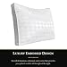 Beckham Hotel Collection Gusset Gel Pillow (2-Pack) - Diamond Embossed Luxury Gel Pillow - Hypoallergenic & Dust Mite Resistant - Queen
