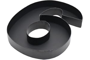 DYLCYPHERIA 12inch Cardboard Number Fillable Food Tray Box for Charcuterie, Cupcake Arrangement,Birthday Anniversary (Black 6&9)