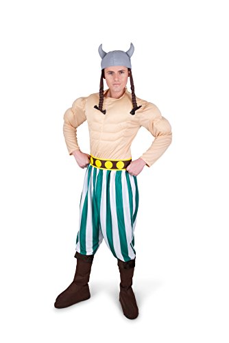Karnival Men's Muscular Viking Costume Set - Perfect for Halloween, Costume Party Accessory. Trick or Treating - Extra Large