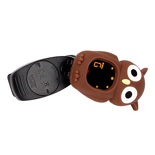 Swiff Violin Tuner Owl Cartoon Guitar Tuner, Brown - Thumbnail 3