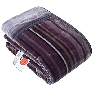 昭和西川 肌触りなめらか暖か2枚合わせ毛布