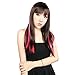 Neitsi® 10pcs 18inch Colored Highlight Synthetic Clip on in Hair Extensions #F24 Pink