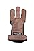 ArcheryMax Handmade Brown Leather Three Finger Archery Gloves