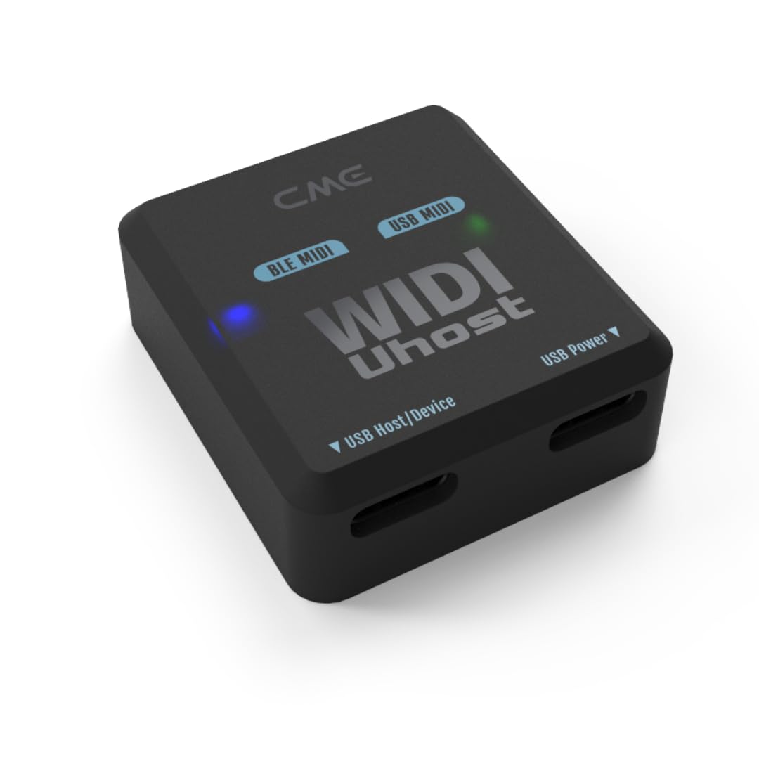 CME WIDI Uhost - Bluetooth USB MIDI Interface + USB Host for Class Compliant MIDI Instruments, Controllers, Keyboards - Windows, Mac, iOS & Android, Linux, ChromeOS