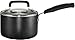 T-fal C11924 Signature Nonstick Expert Easy Clean Interior Dishwasher Safe PFOA Free Oven Safe 3-Quart Sauce Pan with Glass Lid Cookware, Black