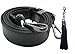 Purse Strap Replacement - Adjustable Microfiber Leather for Crossbody Bag or Handbag - 34 Inch- 59 Inch Long 1 Inch Wide, Black with Gunmetal Clasp, by Beaulegan