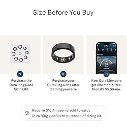 Oura Ring Gen3 Heritage - Stealth - Size 13 - Smart