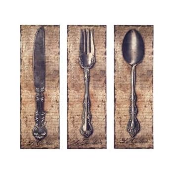 Amazon.com: Vintage Kitchen Silverware Canvas Wall Art Spoon Knife Fork