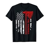 American Viking Axe Flag T-Shirt