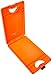 Saunders DeskMate II with Calculator 00543 Plastic Storage Clipboard - Orange, Letter Size, 10 in. x 16 in. Document Holder with Internal Storage