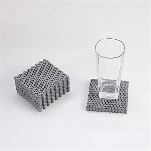Square Silicone Mold DIY Concrete Coaster Resin Molds for Resin, Cement, Home Decoration - Thumbnail 2