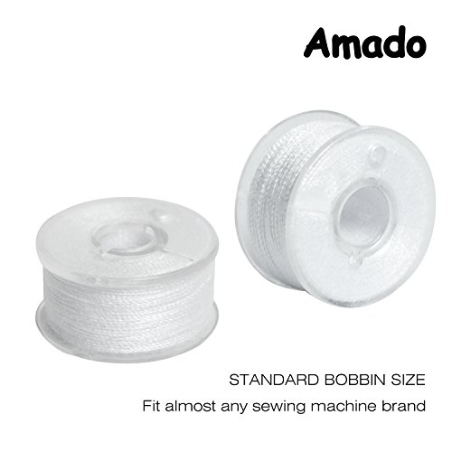 Portable Sewing, Amado Portable Sewing Double Speed Mini Sewing Machine White and Purple Design (25 Color Sewing Thread with Case)