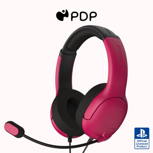 PDP AIRLITE Wired Playstation Headset with Noise Cancelling Boom
