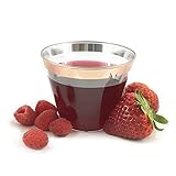 Rose Gold Rimmed Clear Hard Plastic Cups - Disposable Tumblers - 9 oz 50 Pack