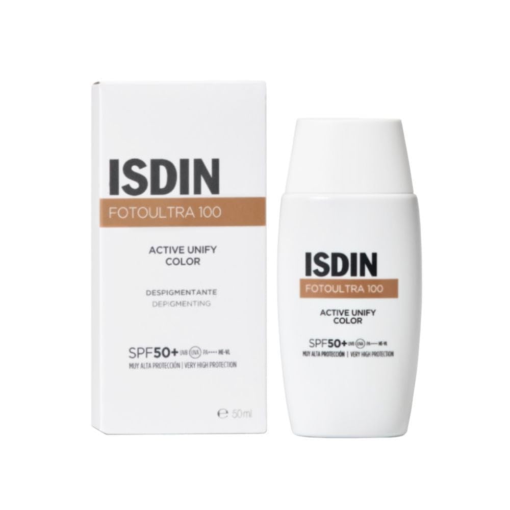 Isdin FotoUltra 100 Active Unify Color Fusion Fluid Fluido Viso SPF50+ 50ml