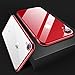 RANVOO Clear iPhone XR Case, Soft Silicone Cover with Red Electroplated Bumper Thin Slim Fit Case for iPhone XR 6.1 Inch (2018), Crystal Red