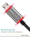 LED Micro USB Cable (1 FT), FosPower [Quick Charge 3.0] Reversible Micro B to Reversible USB A Cable [Full Speed Charging]