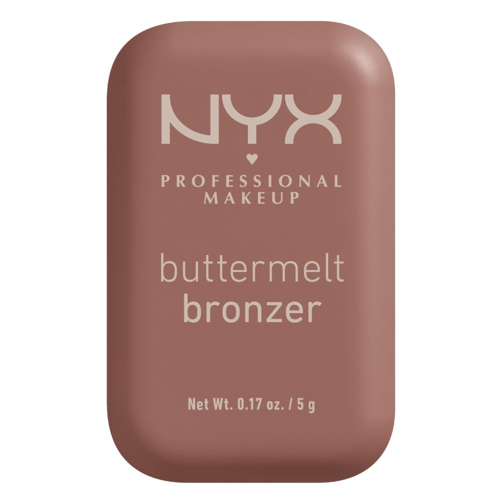 NYX Professional Makeup Bronzer, Buttermelt Powder Bronzer, Up To 12H Wear, Fade & Transfer Resistant, blends like powder & glides like butta!, Shade Butta Biscuit