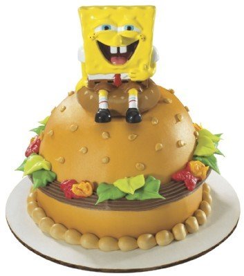 Spongebob Squarepants Krabby Patty Petite Decoset ~ Cake Topper ()