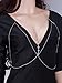 Pusheng Body Chain Sexy Bikini Crossover Harness Necklace for Women,Silver