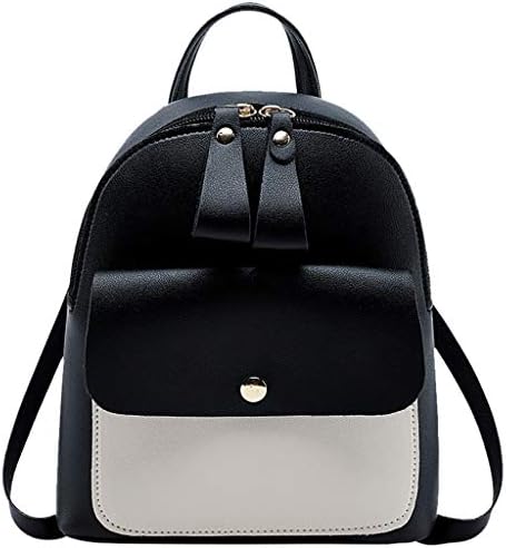 Backpack, Women Teen Girls Fashion Color Block Mini Travel Backpack Messenger Bags Shoulder Bags Satchel Daypack