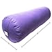 Incline Fit Round and Rectangle Supportive Yoga Bolster Filled with Cotton and Includes Machine Washable Cotton Cover and Cary Handle, Round, Plumthumb 2