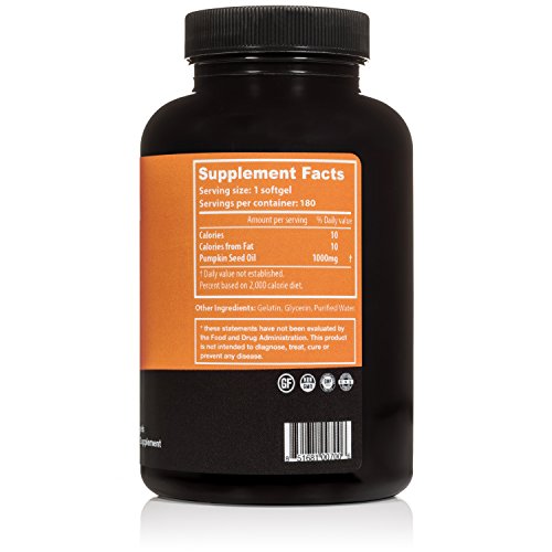 Pumpkin Seed Extract Capsules 1000mg NonGMO Premium Cold Pressed