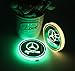 2pcs LED Car Cup Holder Lights for Mercedes Benz AMG, 7 Colors Changing USB Charging Mat Luminescent Cup Pad, LED Interior Atmosphere Lamp
