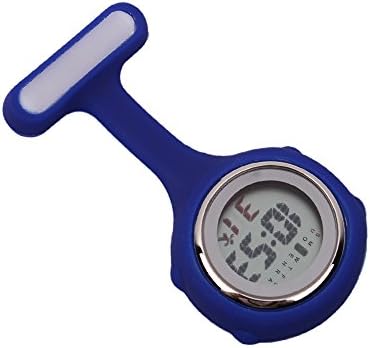 Multi-function Digital Silicone Nurse Doctor Gift Fob Pocket Watch (Blue)