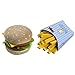 HABA Biofino Hamburger and French Fries - Machine Washable Plush Pretend Play Food