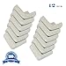 Elf Star 12 Pcs Extra Thick Premium High Density Furniture Table Edge & Corner Guard Baby Proofing Bumper Protector - Jumbo Size Value Pack Off White