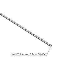 uxcell 304 Stainless Steel Capillary Tube, OD 1mm x