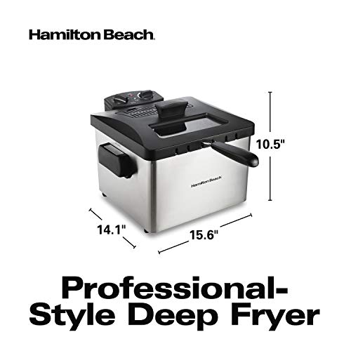 Hamilton Beach Professional Style Electric Deep Fryer, XL Frying Basket