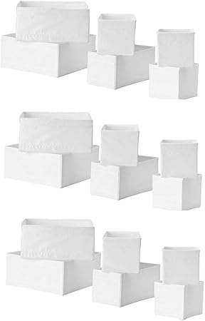 Ikea Skubb - Caja de almacenamiento (18 unidades), color blanco: Amazon.es: Hogar