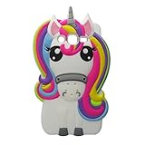 Rainbow Unicorn Samsung Galaxy S3 Case,Awin 3D Cute Cartoon Rainbow Unicorn Horse Animal Soft Silicone Rubber Case For Samsung Galaxy Galaxy S3 SIII I9300