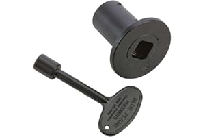 HEARTH PRODUCTS CONTROLS USD Products Replacement Flange & Key (UDFK-FB), Flat Black