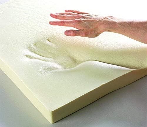 Upholstery Visco Memory Foam Square Sheet- (1"Hx24"Wx24"L, 2.5 lb Regular Density) - Luxury Quality for Sofa, Cushions, Pillows - Dream Solutions USA